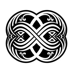 Unboundedness icon designed in glyph style