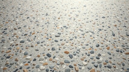 Textured Pebble Surface with Aggregate in Neutral Tones
