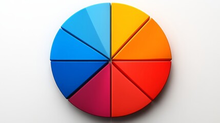 Obraz premium Exploring the key factors influencing longevity through a colorful pie chart representation