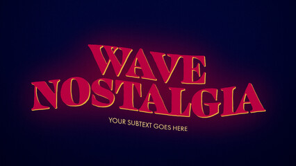 Wave Title Nostalgia