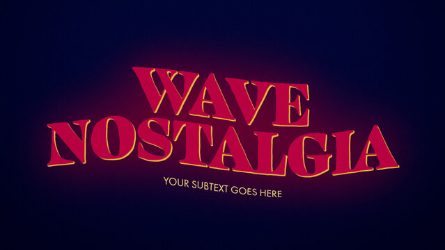 Wave Title Nostalgia