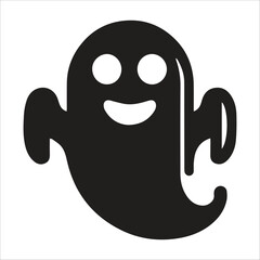Funny Halloween Ghost Silhouette