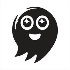 Funny Halloween Ghost Silhouette