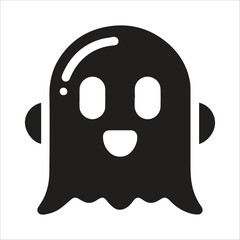 Funny Halloween Ghost Silhouette