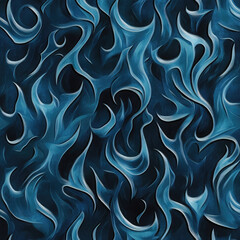 Obraz premium Blue Flame Leather