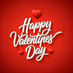 Happy Valentine's Day photo text illustration for girlfriend and boyfriend