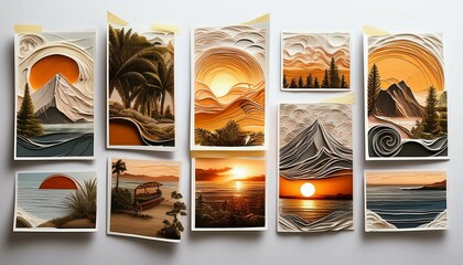 collage of photos of the sea