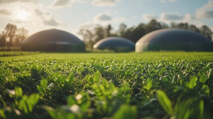 Community biogas projects empowering renewable initiatives on rural collaboration, grassroots energy theme