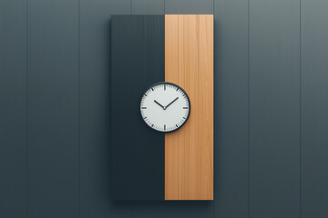 Concept of time management and balance illustrated with contrasting design
