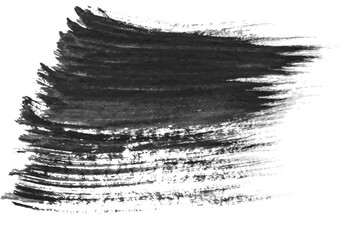 Vector Watercolor painted brush stroke. Hand drawn design element isolated on white background