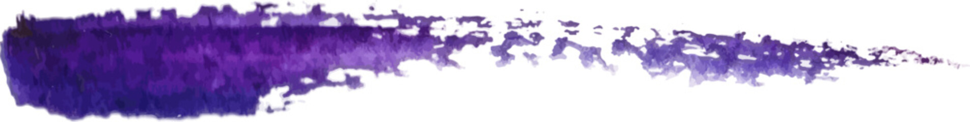 Vector Watercolor painted brush stroke. Hand drawn design element isolated on white background