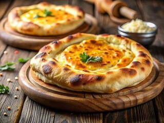 Delicious Roasted Cheese Pita Bread - Traditional Turkish Black Sea Cuisine