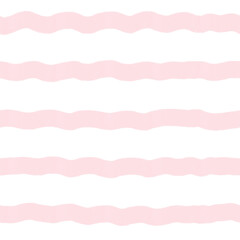 whimsical pink seamless stripes pattern illustration with transparent background