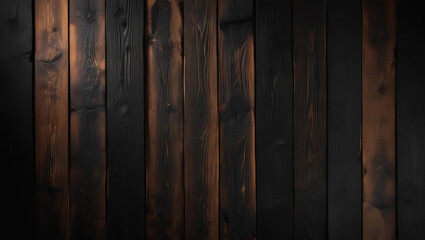 Obraz premium Dark Stained Wood Textures Rustic Wooden Boards for Backgrounds and Overlays.