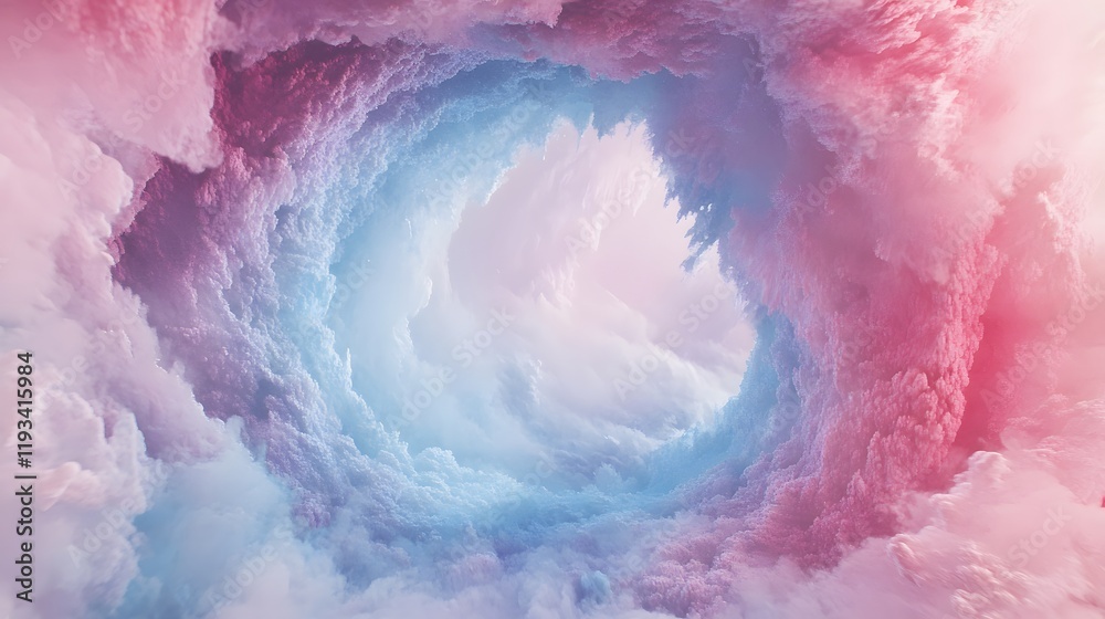 Canvas Prints pastel clouds form a swirling celestial vortex