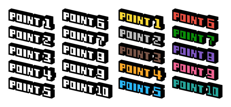 3Dドット絵 POINTセット
