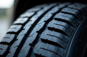 Tire tread close up image