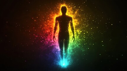 Obraz premium Radiant Human Energy Field - Spiritual Aura