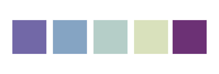 Fototapeta premium Color palette for fashion designers, businesses, and paint color companies. Vector illustration EPS 10