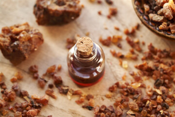 Myrrh essential oil and resin