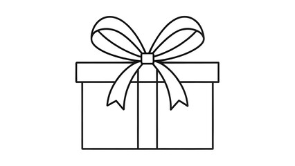 The vector style gift box 