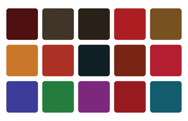 Color palette for fashion designers, businesses, and paint color companies. Vector illustration EPS 10