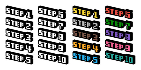 3Dドット絵 STEPセット