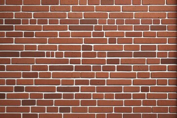 Fototapeta premium there is a red brick wall with a black fire hydrant