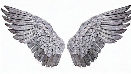 Obraz premium angel wings isolated on white