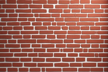 Fototapeta premium there is a red brick wall with a white border