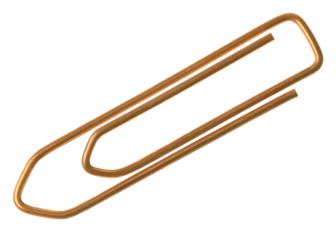 Paper clip isolated