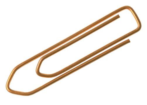 Paper clip isolated - Powered by Adobe