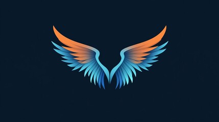 Fototapeta premium Design a distinctive wing logo that represents your company brand, conveying its unique identity and mission.