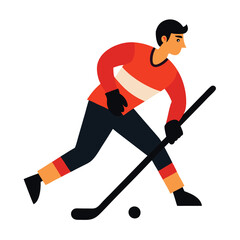 Fototapeta premium hockey player with ball