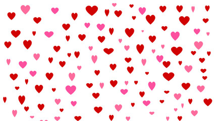 Seamless pattern with hearts