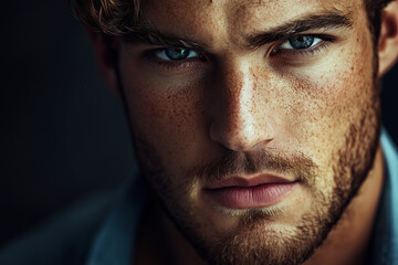 Obraz premium Top male model with a perfect face 