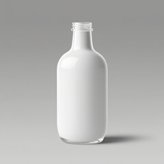 Minimalist Milk Bottle Suitable for Mockup
