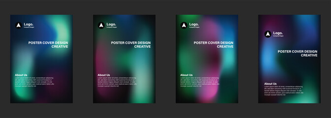 Creative Poster Cover Designs Gradient, Abstract, Modern, Colorful, Template