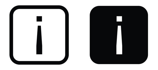 info sign, information icon. Vector Illustration.