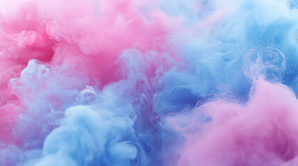Fototapeta premium abstract background with pink and blue waves of liquid smoke
