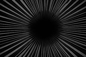 a black and white image of a star burst