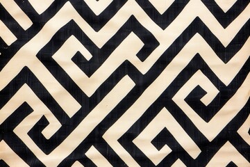 Geometric pattern featuring bold black curves on a light background, perfect for design projects, wallpapers, or textile prints, This image adds a modern touch to various applications,