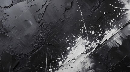 A rough charcoal texture with streaks of black and white, evoking a raw and artistic feel