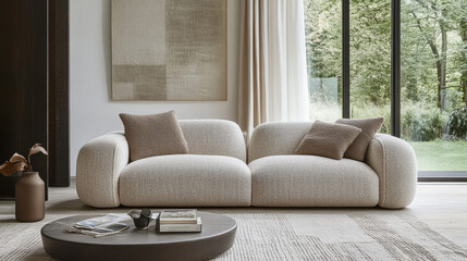 Fototapeta premium The neutral tones and sharp details emphasize functionality and modern design.