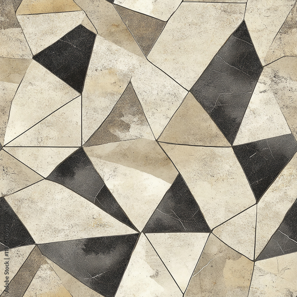 Poster abstract cracked geometric stone pattern with natural texture design