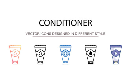 Conditioner icon design with white background stock illustration
