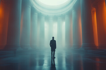 Government procurement announcement shown digitally in a minimalist style. Bright lighting, contrast