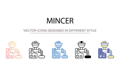 Mincer icon design with white background stock illustration