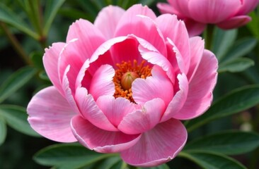 Peony is a lush and opulent flower with large, layered petals in vibrant hues, symbolizing prosperity, romance, and honor.