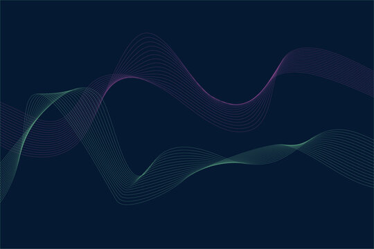 Abstract glowing wave lines background. Dynamic wave pattern. Modern flowing wavy lines. Futuristic technology concept. Suit for banner  poster  cover  brochure  flyer  website